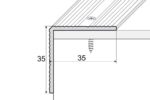 Profil trepte aluminiu argintiu 0.9 ml A34