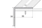 Profil trepte aluminiu argintiu 2.7 ml A34