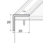 Profil trepte aluminiu argintiu 0.9 ml A35