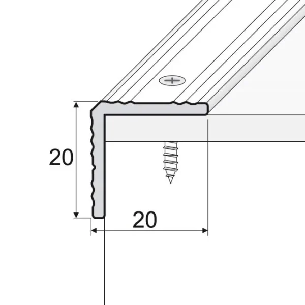 Profil trepte aluminiu auriu 2.7 ml A35