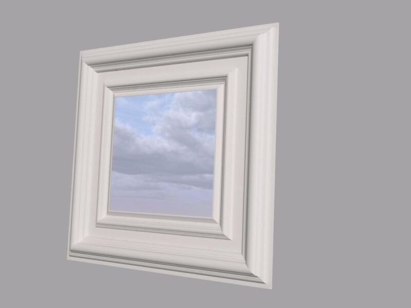 RAMA OGLINDA DIN POLIURETAN FPR001 600x600 mm - imagine 3