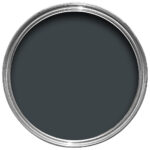 Vopsea neagra satinata 20 la suta luciu pentru exterior Farrow and Ball Exterior Eggshell Railings No. 31 750 ml