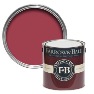 Vopsea rosie mata 7 la suta luciu pentru interior Farrow and Ball Mostra Rectory Red No. 217 100 ml