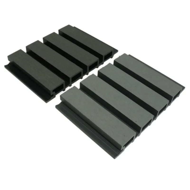 Riflaj coextrudat canelat pentru fatade WPC gri inchis carbune EPAWALLS 219x26x3600 mm