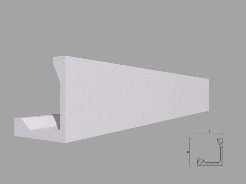 Scafa lumina indirecta, alba, polistiren extrudat SD11, 125x90 mm - imagine 2