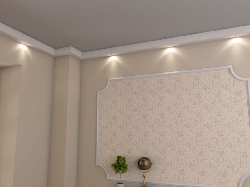 Scafa lumina indirecta, alba, polistiren extrudat SD11, 125x90 mm - imagine 3