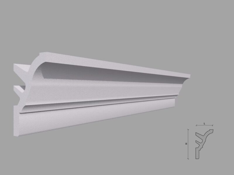 Scafa lumina indirecta, alb mat, 90x120x2000mm, SD12