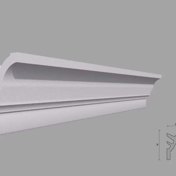 Scafa lumina indirecta, alb mat, 90x120x2000mm, SD12