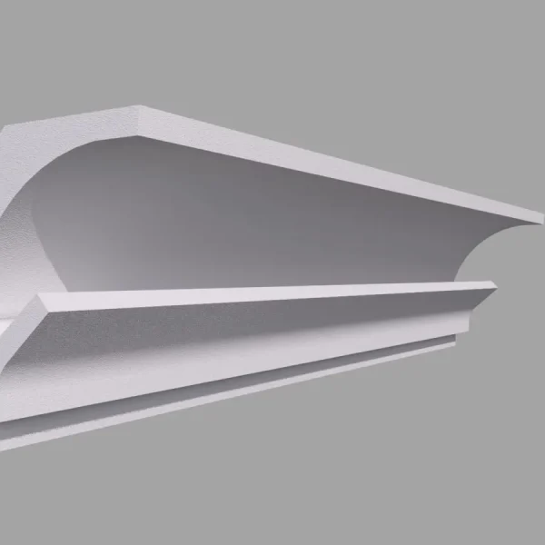 Scafa moderna LED, alba, polistiren extrudat, 90x120x2000 mm