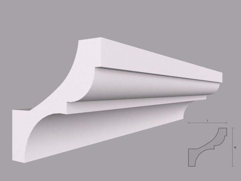 Scafa lumina indirecta SD8 120x120x2000 mm