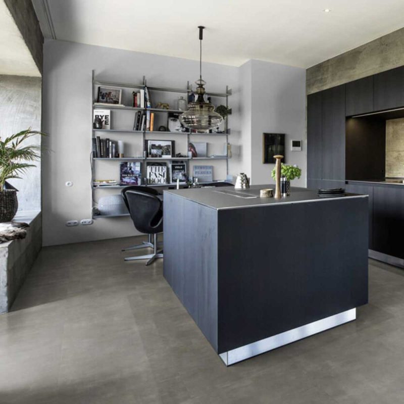Dale LVT Kahrs, design piatră, Kebnekaise, gri, 457x457x2.5 mm, Kahrs
