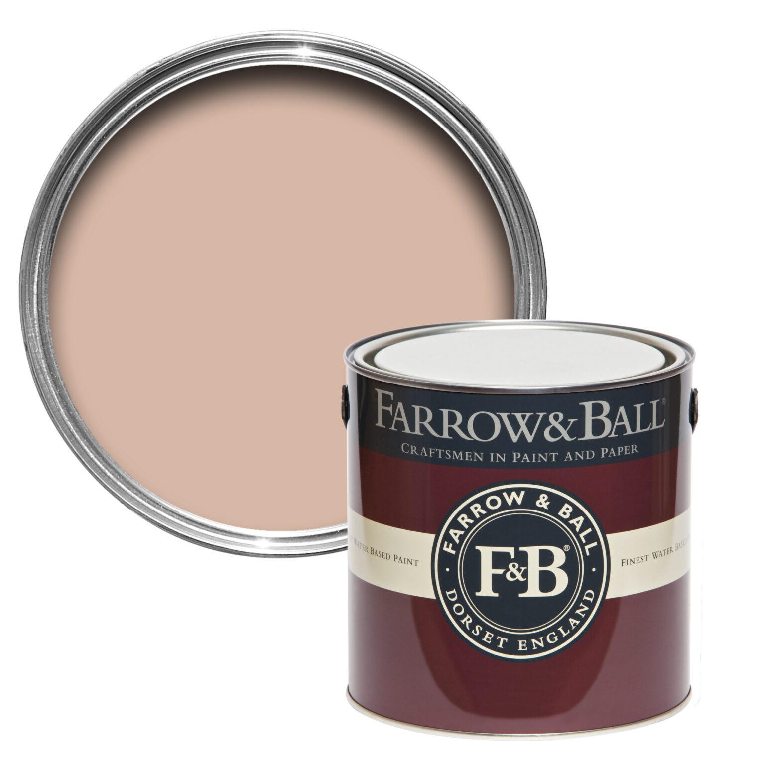 Vopsea roz mata 7 la suta luciu pentru interior Farrow and Ball Mostra Setting Plaster No. 231 100 ml