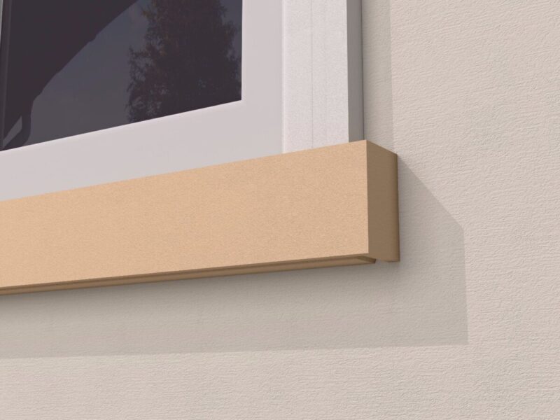 Solbanc pervaz exterior, protectie ferestre, izolatie, FP203, 68x120x2000 mm - imagine 2