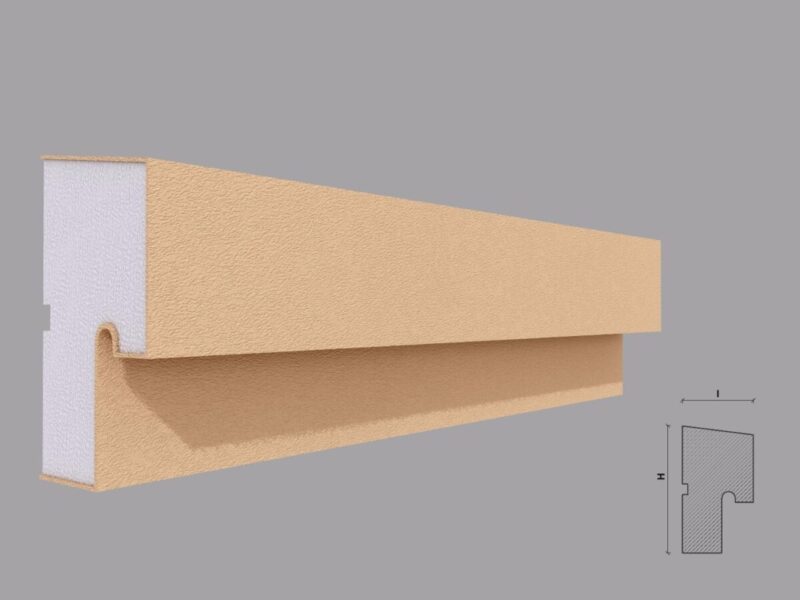 Solbanc pervaz exterior FP204 67x120x2000 mm - imagine 4