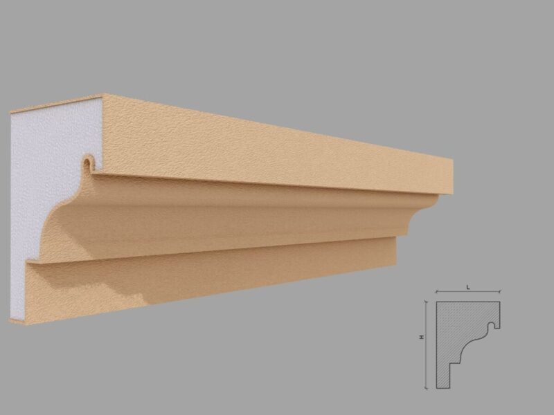 Solbanc pervaz exterior FP206D 81x120x2000 mm - imagine 4
