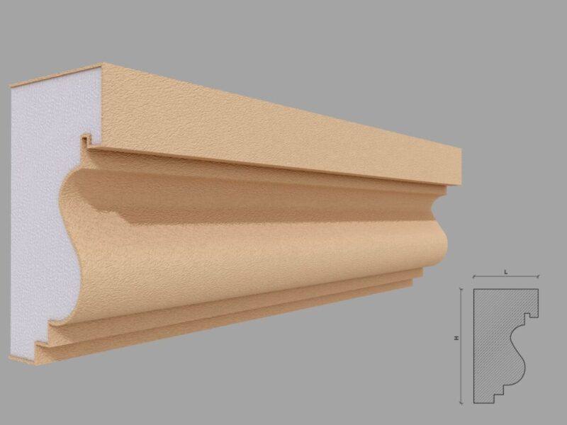 Solbanc pervaz exterior FP221 79x142x2000 mm - imagine 4
