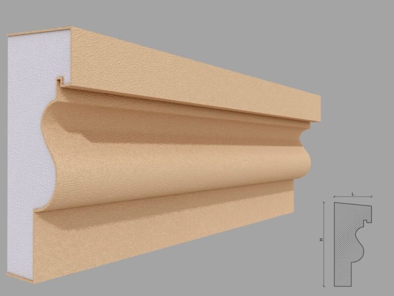 Solbanc pervaz exterior FP222 79x180x2000 mm - imagine 3