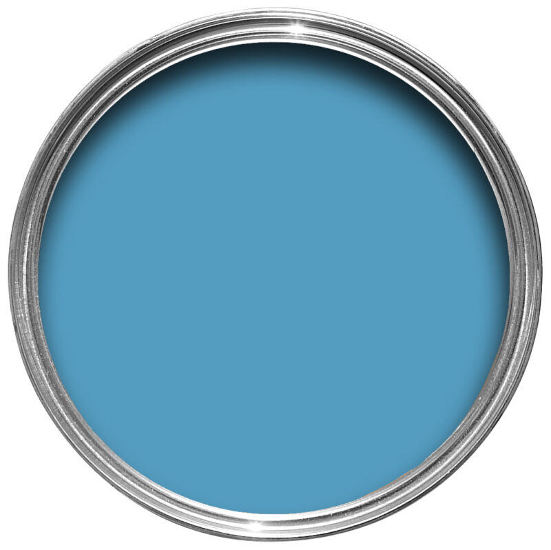 Vopsea albastra satinata 20 la suta luciu pentru exterior Farrow and Ball Exterior Eggshell St Giles Blue No. 280 750 ml - imagine 2