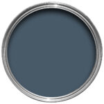 Vopsea albastra satinata 20 la suta luciu pentru interior Farrow and Ball Estate Eggshell Stiffkey Blue No. 281 5 Litri