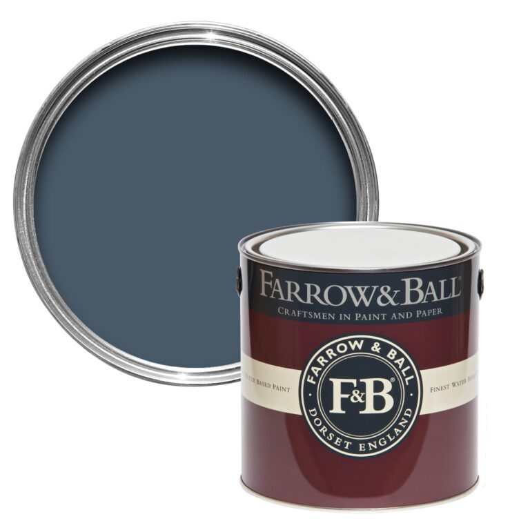Vopsea albastra mata 7 la suta luciu pentru interior Farrow and Ball Mostra Stiffkey Blue No. 281 100 ml