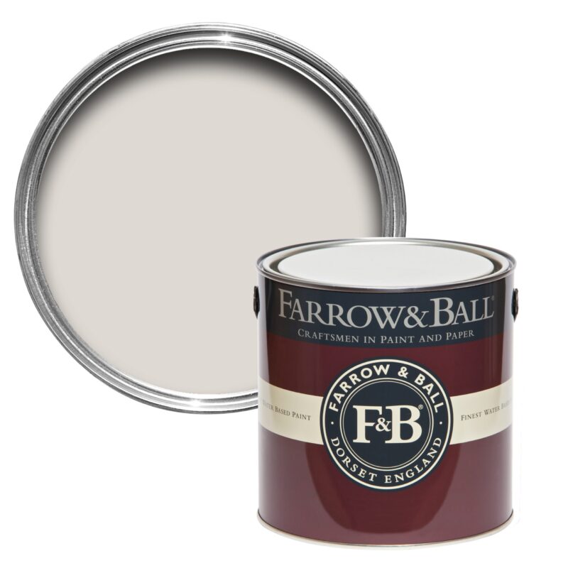 Vopsea alba satinata 20 la suta luciu pentru exterior Farrow and Ball Exterior Eggshell Strong White No. 2001 750 ml - imagine 2