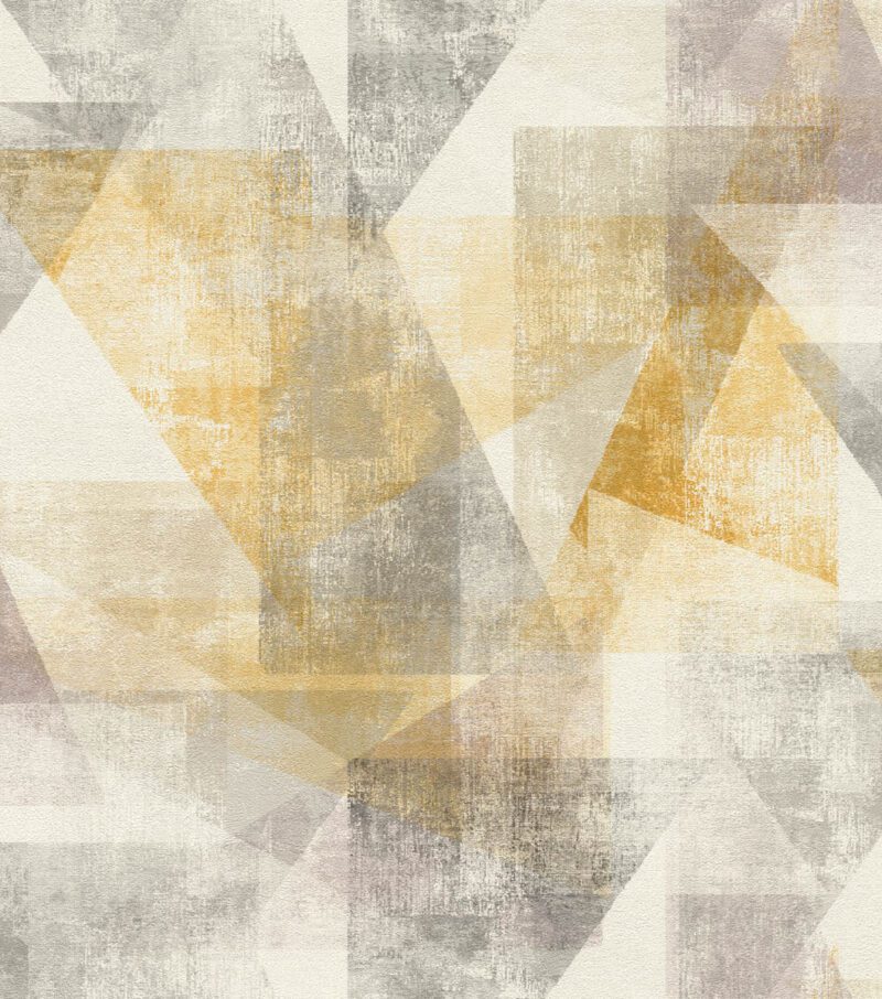 Tapet decorativ Linares Rasch, geometric, gri-argintiu, 617948 RASH - imagine 2