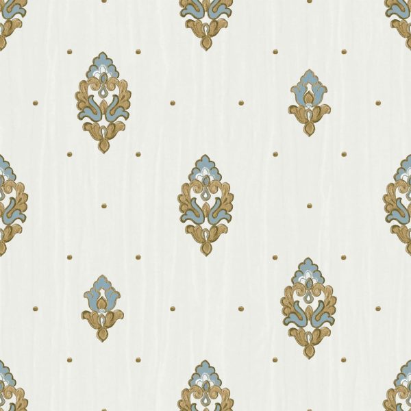 Tapet alb model baroc lavabil Cristiana Masi Lusso 42516 1.06 ml x 10.05 ml