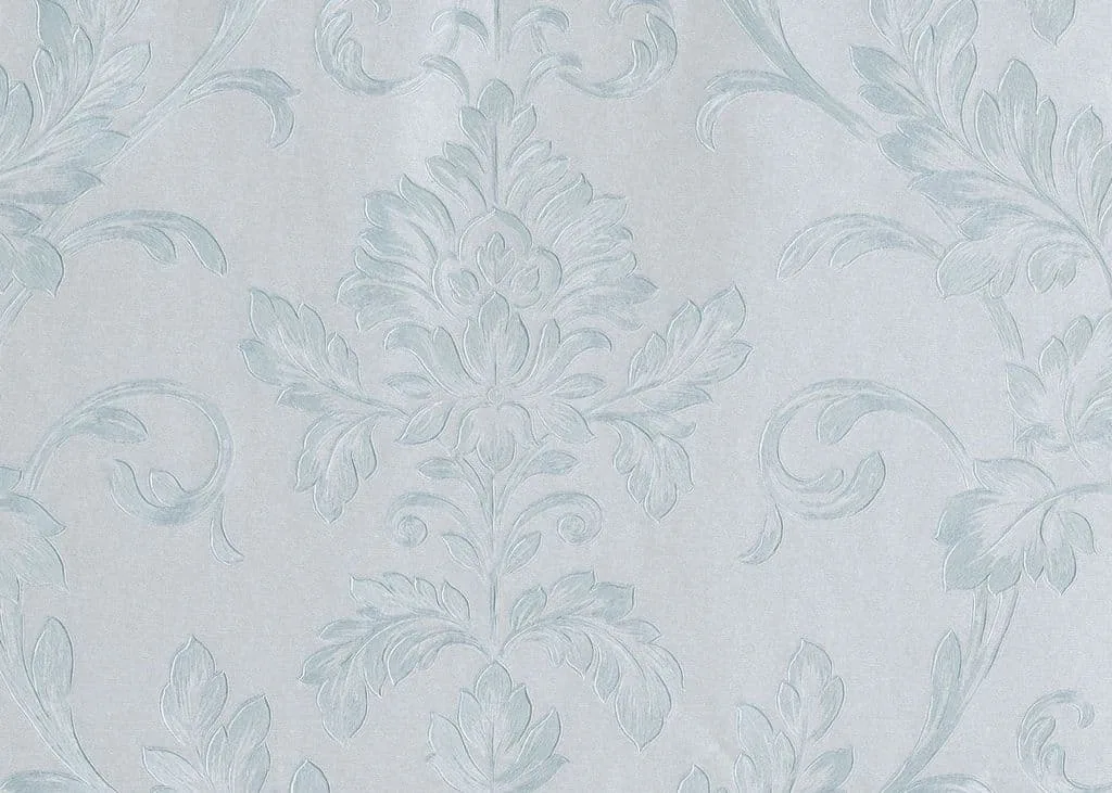 Tapet albastru model flori Sirpi Italian Silk 7 24880 Damasco Silky  10.05 X 0.53 ml
