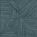 Tapet albastru model wood din vinil Grandeco Paglia Blue Wallpaper 10 ml x 0.53 ml