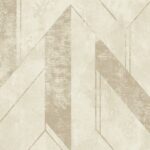 Tapet auriu bej model geometric din vinil Grandeco Scilla Beige Wallpaper JF3201 10 ml x 0.53 ml