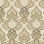 Tapet bej, baroc, lavabil, elegant, interior, decor clasic, Cristiana Masi Lusso, 1.06×10.05m