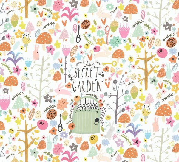 Tapet copii personalizabil BN Smalltalk Secret Garden 2 30804 culoare Multicolor