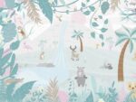 Tapet copii personalizat, Tropical Dream BN Smalltalk, albastru peach, 30802