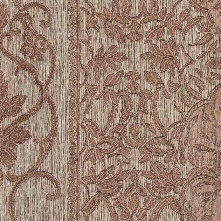 Tapet vinil premium Zambaiti Trussardi, maro deschis, superlavabil, 10x0.7m