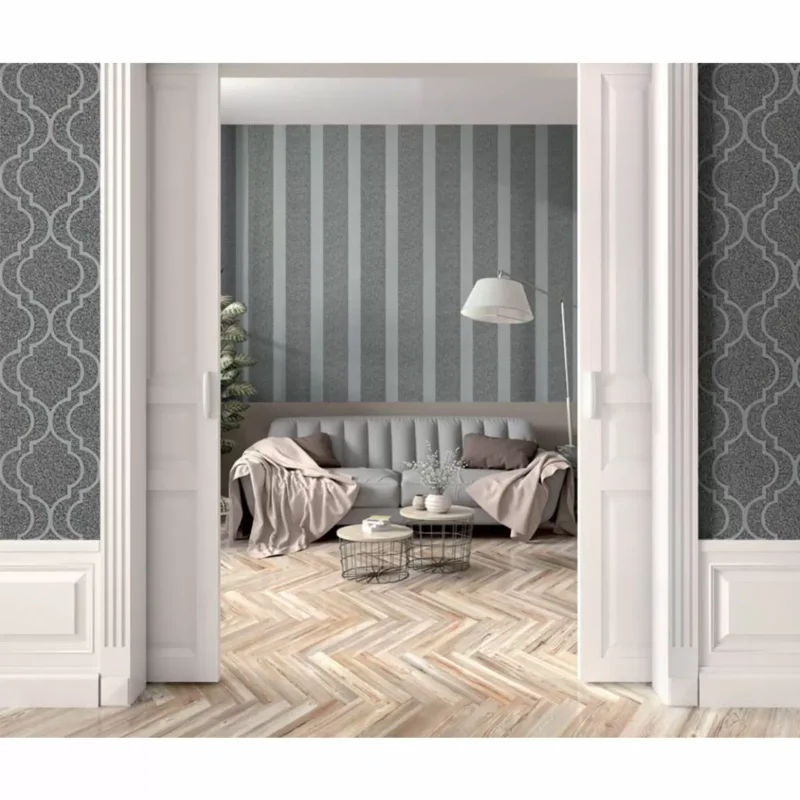 Tapet gri model geometric piatra geometric Zambaiti colectia Metropolis 2 cod Z21125 - imagine 3
