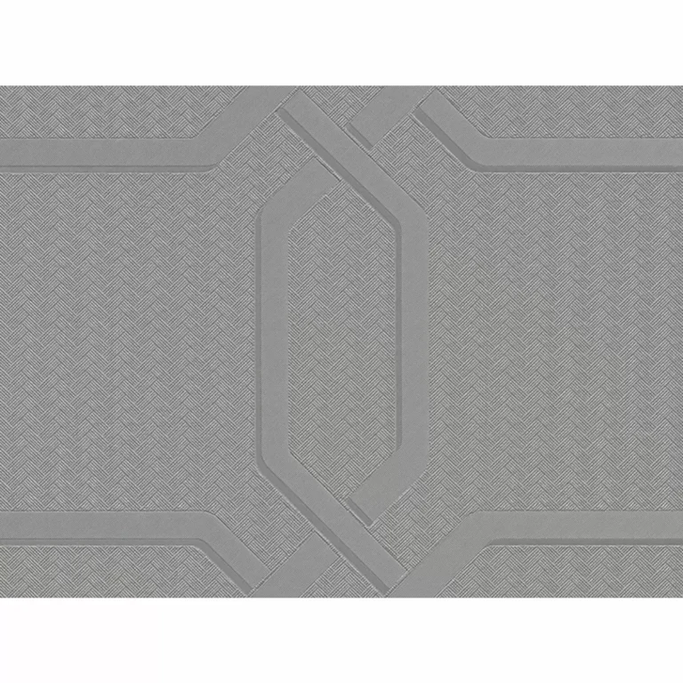 Tapet gri model modern geometric Zambaiti colectia Metropolis 2 cod Z21101