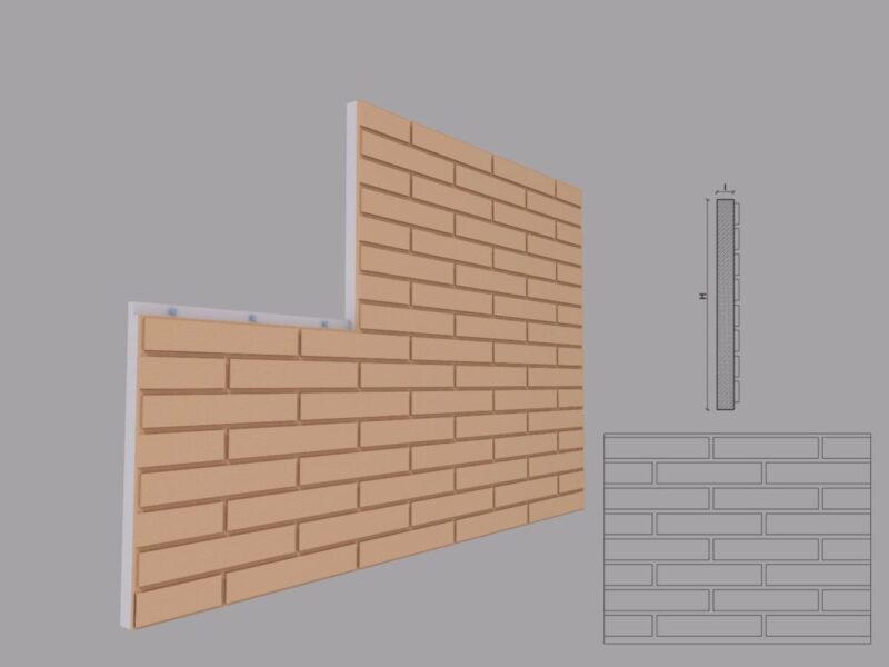 Termosistem decorativ FPTD06 30 500x2000x30 mm - imagine 3