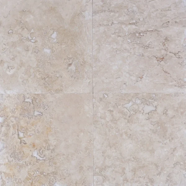 Travertin Blanco C C Placaj 40.6x40.6 1.2 Lustruit Chituit