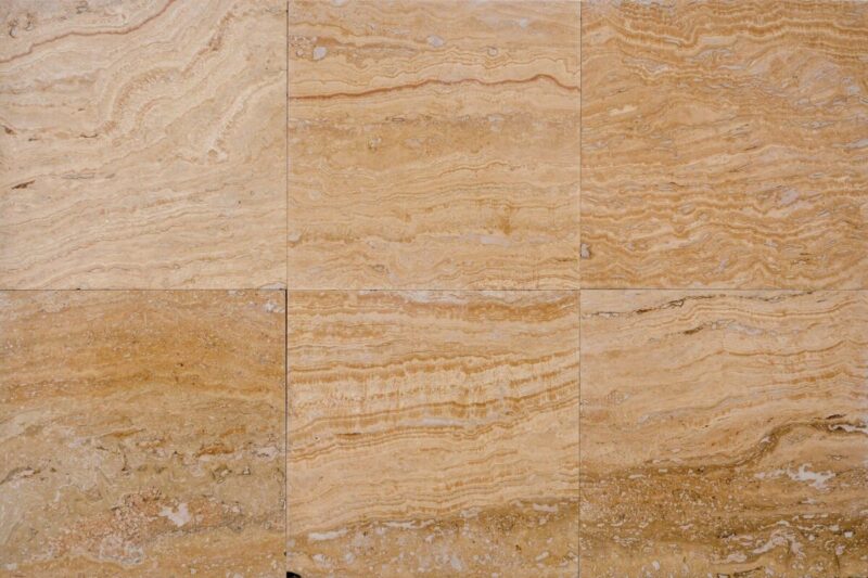 Travertin Romano Cream V C Placaj 45.7x45.7 1.2 Lustruit Chituit - imagine 3