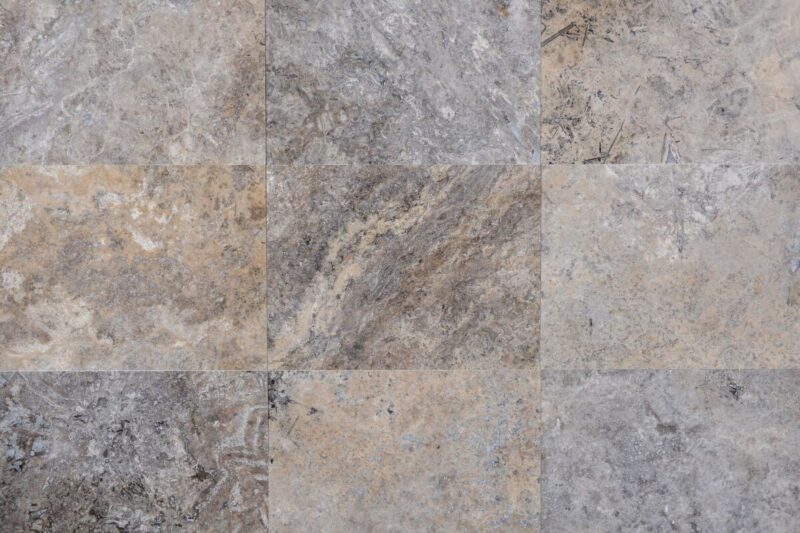 Travertin Silver C C Placaj 40.6x30.5 1.2 Mat Chituit - imagine 3