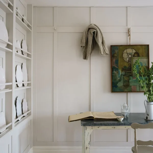 Vopsea alba mata 7 la suta luciu pentru interior Farrow and Ball Mostra School House White No.291 100 ml