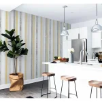Tapet Arthouse Painted Stripe Ochre & Grey color ocre 1005 mm x 53 cm