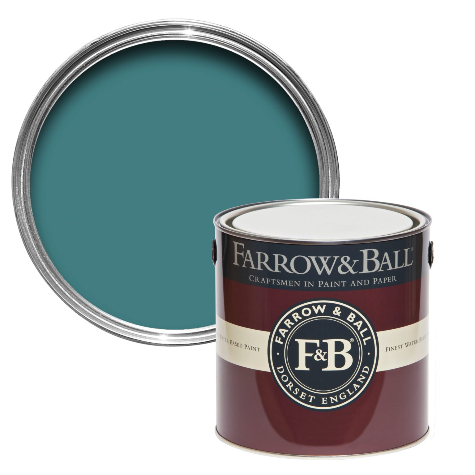Vopsea verde mata 7 la suta luciu pentru interior Farrow and Ball Mostra Vardo No. 288 100 ml