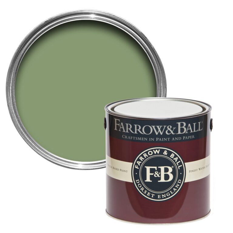 Vopsea verde mata 7 la suta luciu pentru interior Farrow and Ball Mostra Yeabridge Green No. 287 100 ml