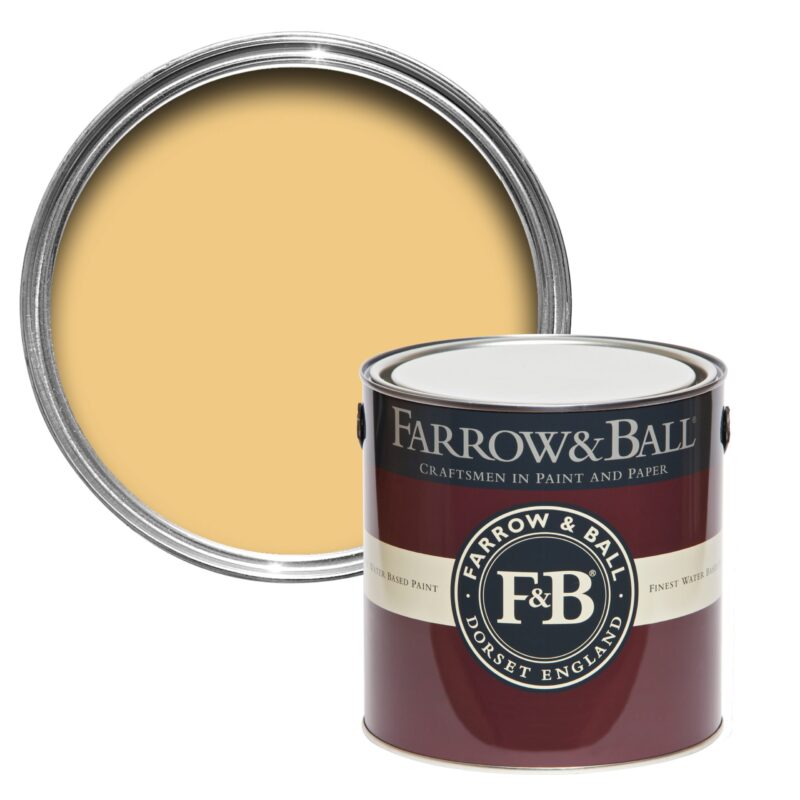 Vopsea galbena mata 2 la suta luciu pentru interior Farrow and Ball Estate Emulsion Yellow Ground No. 218 2.5 Litri - imagine 2