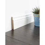 Plinta alba MDF 100x16x2430mm, model HL100 mm, stil londonez, L-100