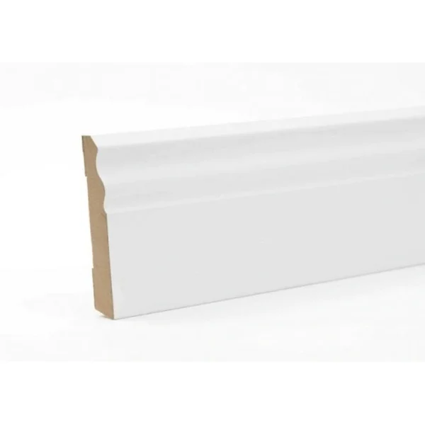 Plinta alba MDF 100x16x2430mm, model HL100 mm, stil londonez, L-100