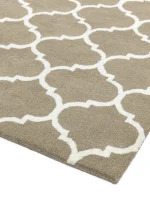 Covor camel din lana lucrat manual modern model morroccan geometric Albany Ogee Camel 12 mm 80x150 cm ALBA080150CAME