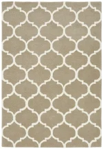 Covor camel din lana lucrat manual modern model morroccan geometric Albany Ogee Camel 12 mm 80x150 cm ALBA080150CAME