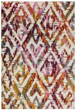 Covor multicolor Amelie geometric, țesut la mașină, 80x150 cm